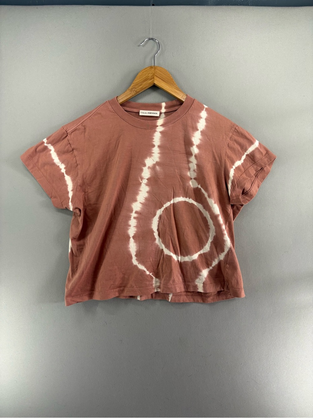 Ulla Johnson Hand Tie Dye T-shirt Women Mauve Pink Size Medium Tee
